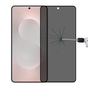 Selas Loja Online de Produtos Diversos 163 Película de Vidro Temperado Antiespionagem para Samsung Galaxy S25 Edge 5G com Cobertura Total e Suporte para Desbloqueio por Impressão Digital