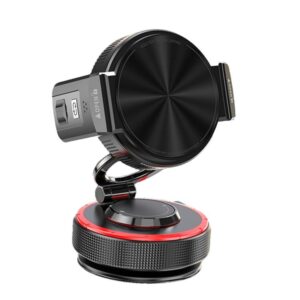 Selas Loja Online de Produtos Diversos 160 Suporte para Celular Veicular K33 com Rotação de 360°, Sucção a Vácuo, Magnético e com Presilha (Preto)