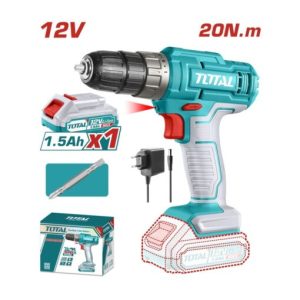Selas Loja Online de Produtos Diversos 153 TDLI1218 Furadeira Sem Fio TOTAL 12V 1,5Ah 20Nm | Li-ion